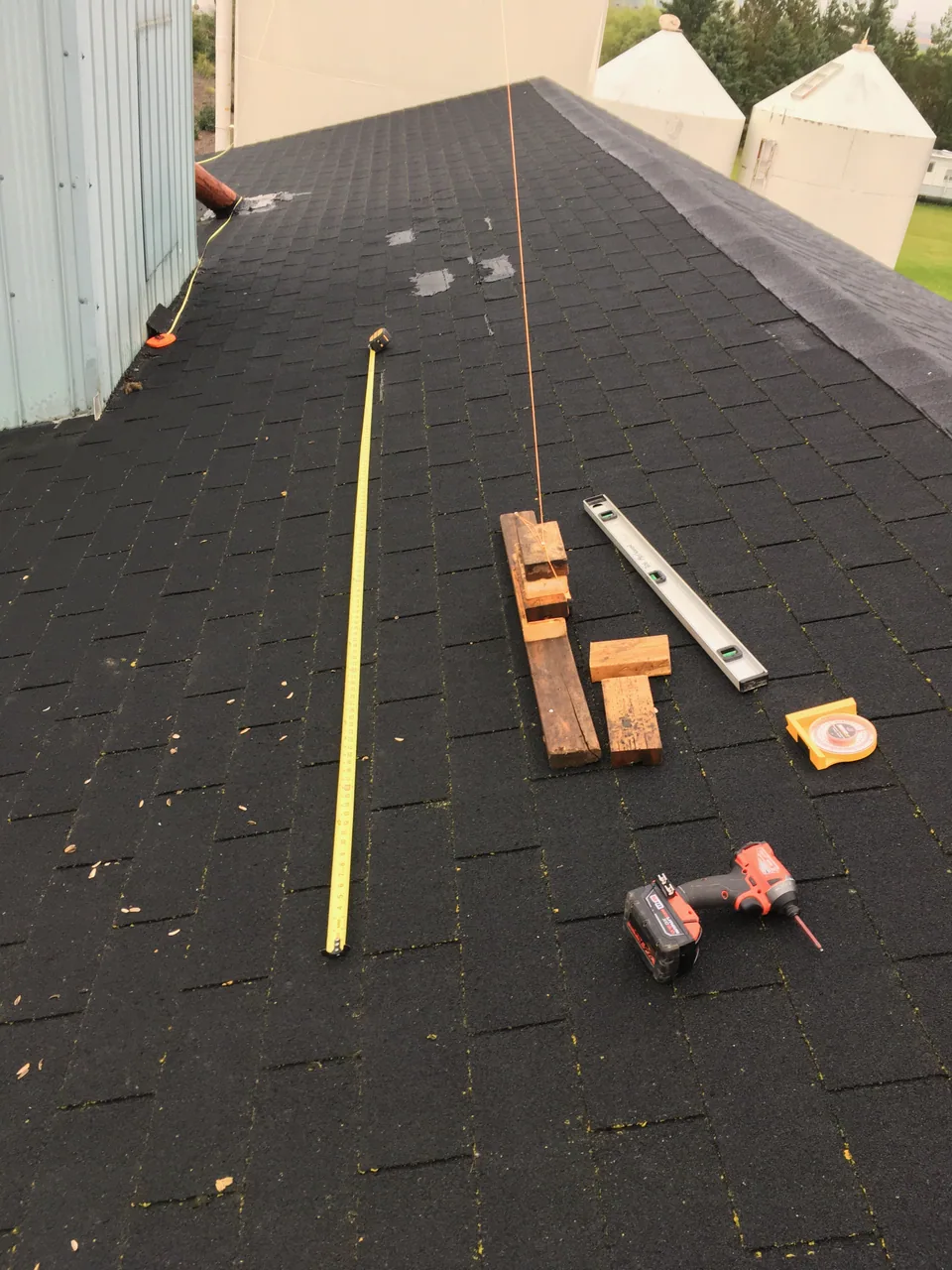 Roof opening and steel support preparation