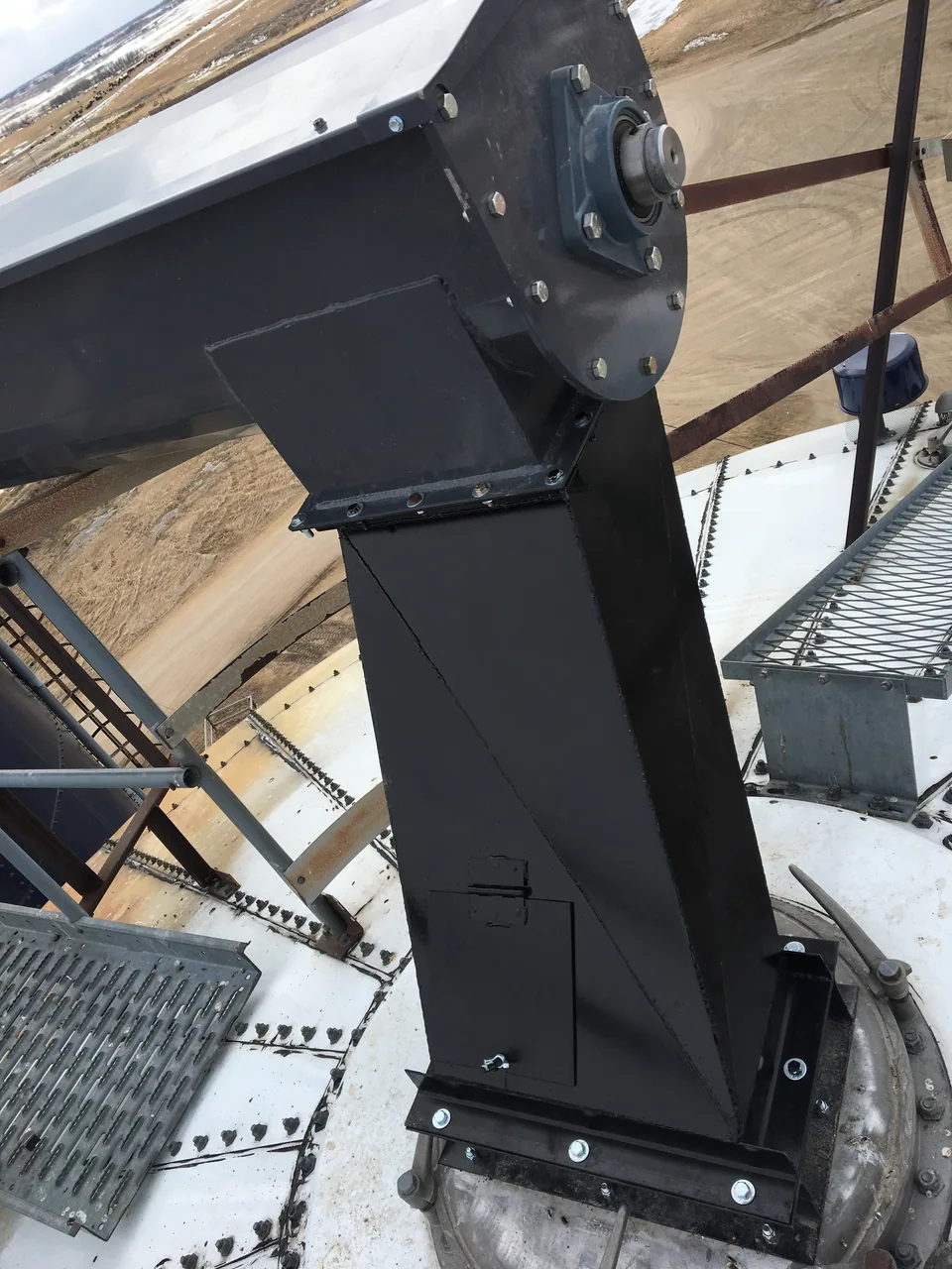 Replacement spouting and conveyor connections
