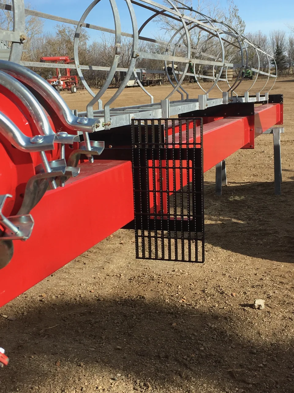 Elevator head section prepared for lifting