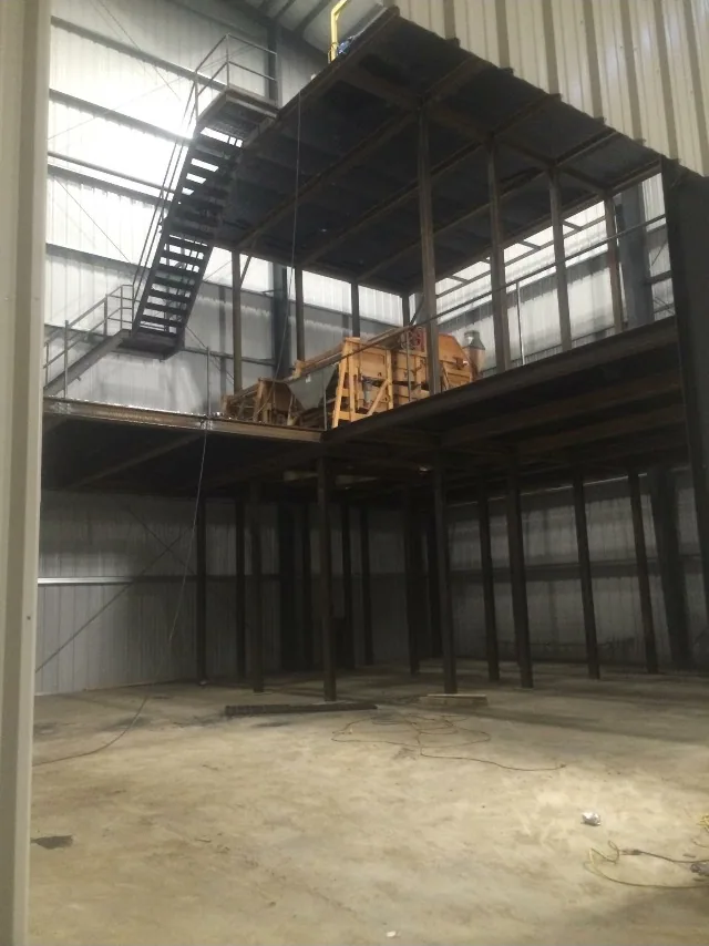 Steel equipment supports, catwalk and elevated access