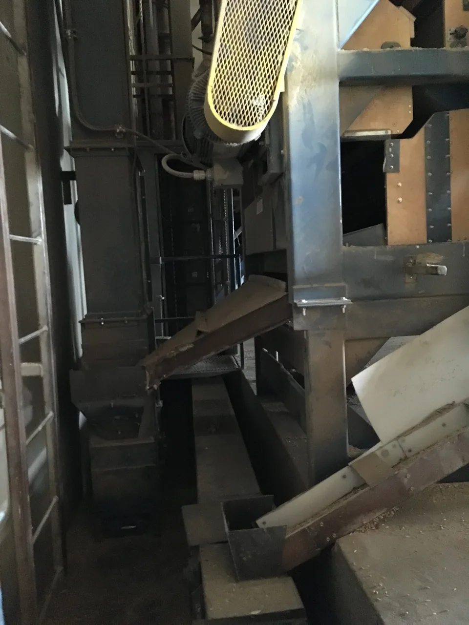 Existing cleaner connections before replacement