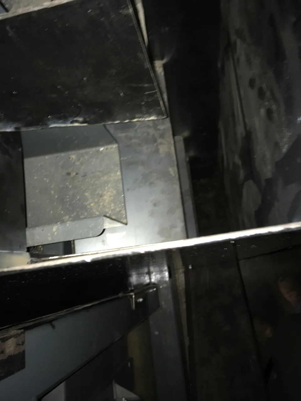 Fabricated supports, chutes and cleaner transitions