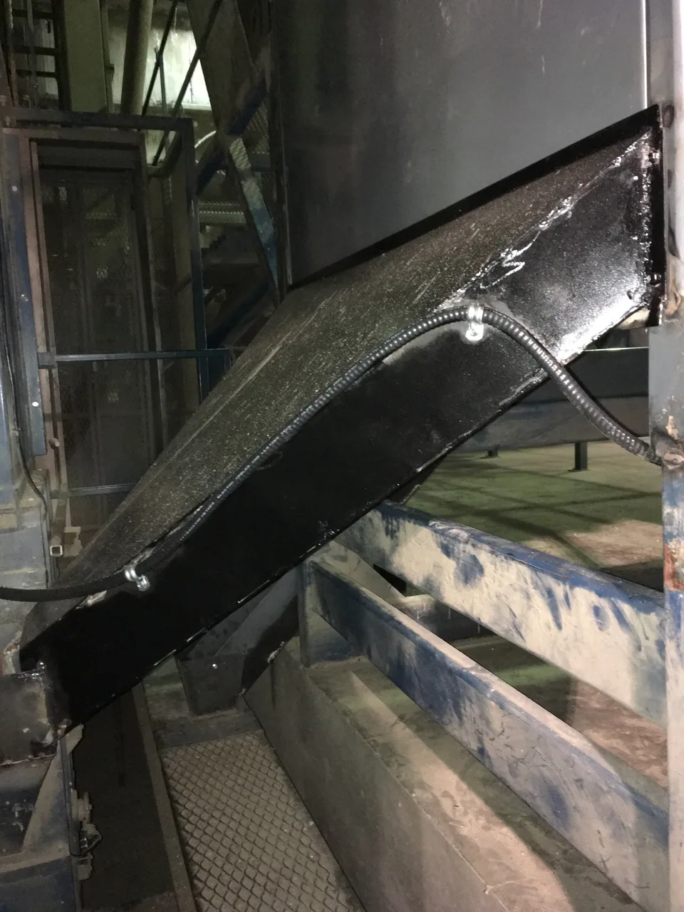 Fabricated supports, chutes and cleaner transitions