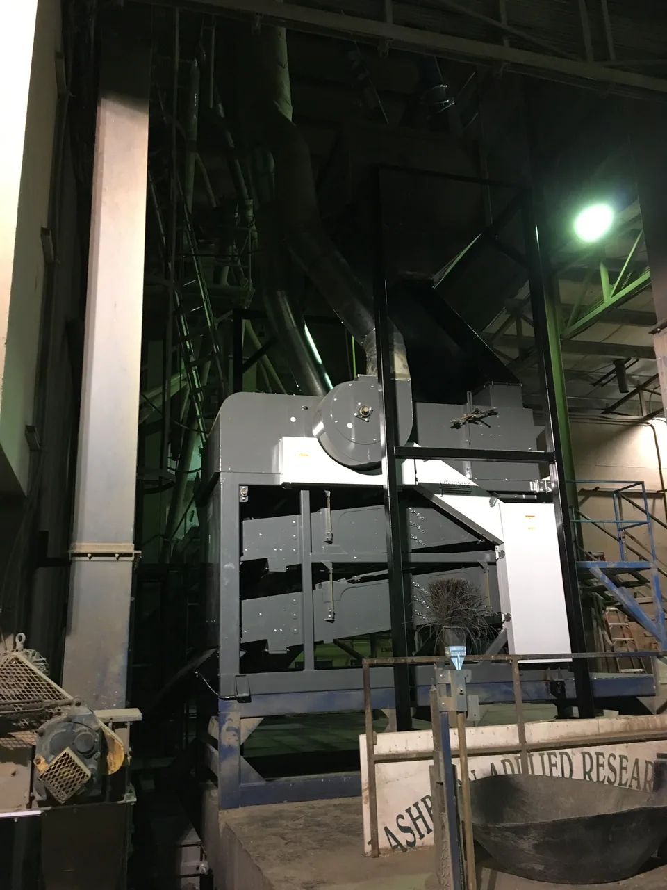Fabricated supports, chutes and cleaner transitions