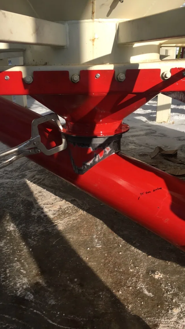 Two-way diverter and grain-transfer connections