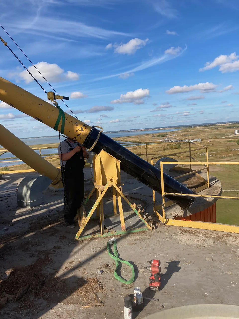Mechanical fit-up and installation work at the facility